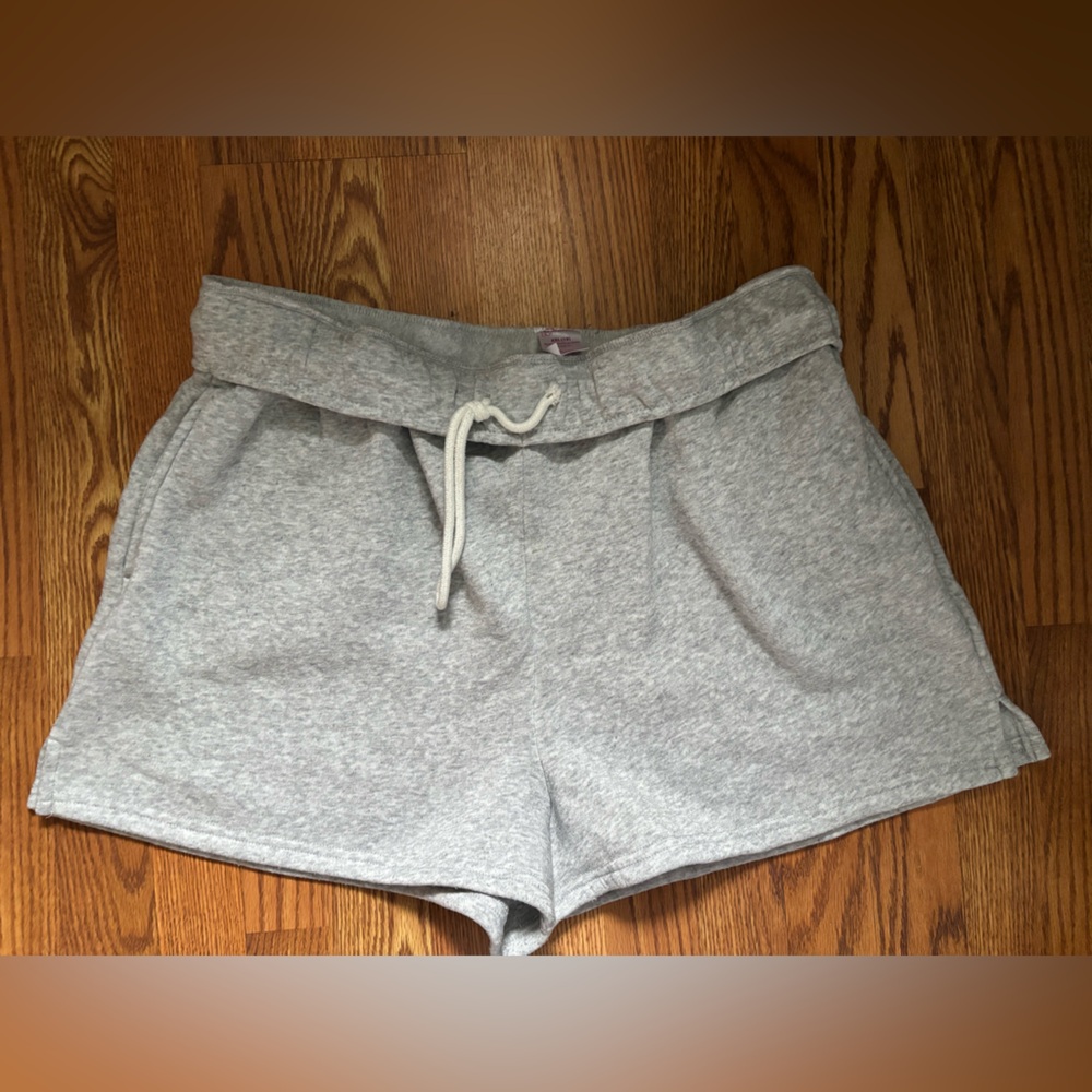 Fleece Athletic Shorts, Size:XXL(19), Color:Grey, Brand:No Boundaries